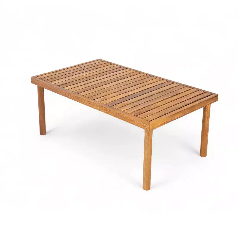 Christopher Knight Home Negley Outdoor 2 Piece Acacia Wood and Rope Chat Set with Water Resistant Cushion