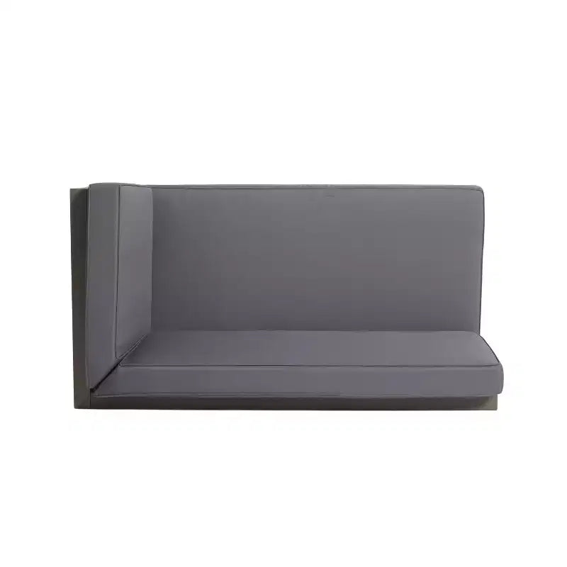 Christopher Knight Home Brava Outdoor Acacia Wood Right Arm Loveseat and Coffee Table Set with Cushion