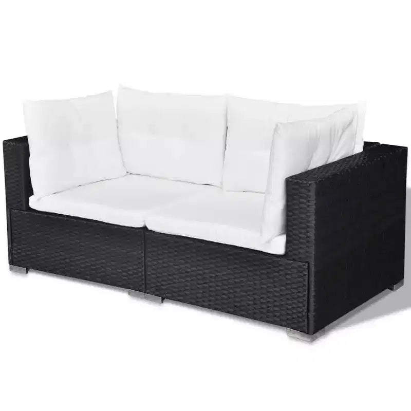 vidaXL Lounge Set Black
