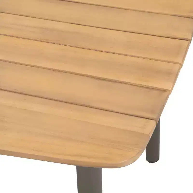 vidaXL Outdoor Dining Set Natural and grey