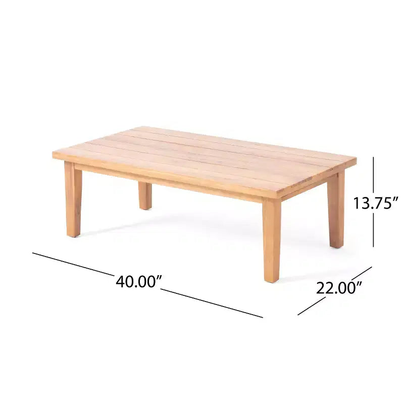 Christopher Knight Home Velthur Outdoor Wicker and Acacia Wood 4 Seater Chat Set