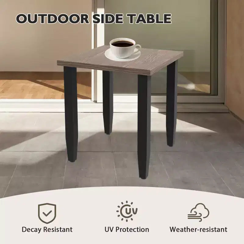 EAGLE PEAK Wicker Bistro Table and Chairs, Outdoor Patio Furniture, Swivel Rocking Chairs Ottomans & Table, 5 Piece Set