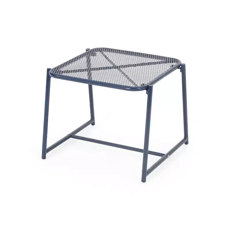 Christopher Knight Home James Outdoor 3 Piece Chat Set with Powder-Coated Iron Shell Chairs and Mesh Table