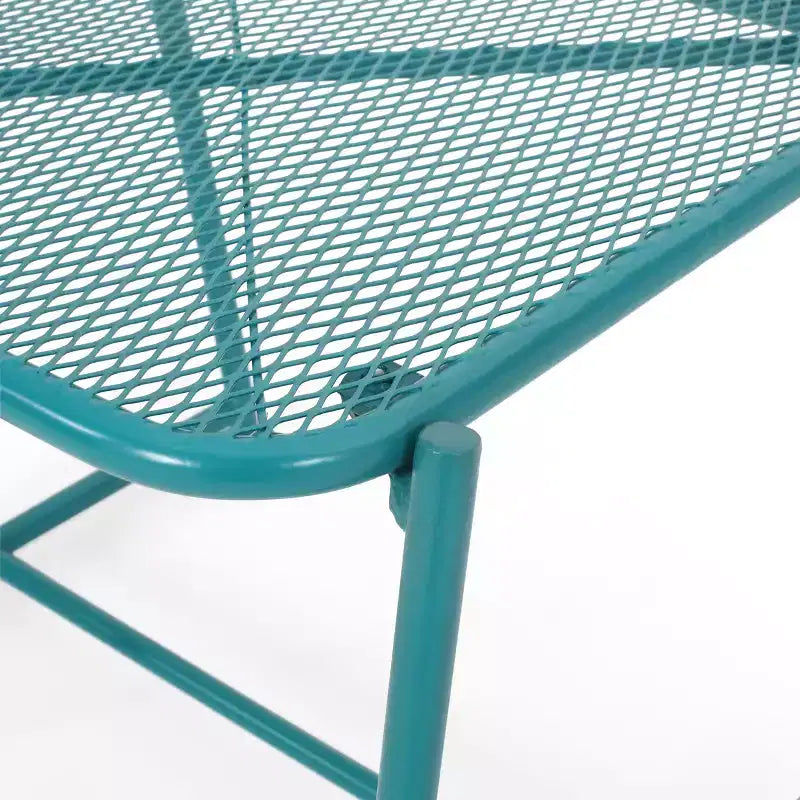 Christopher Knight Home James Outdoor 3 Piece Chat Set with Powder-Coated Iron Shell Chairs and Mesh Table