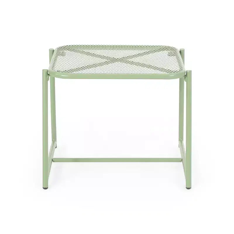 Christopher Knight Home James Outdoor 3 Piece Chat Set with Powder-Coated Iron Shell Chairs and Mesh Table