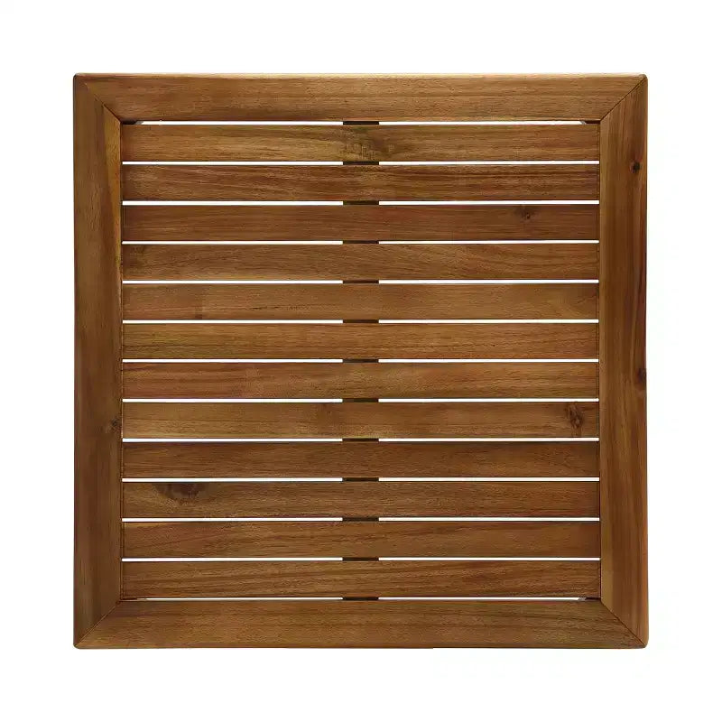 Christopher Knight Home Caelis Rustic 6 Piece Patio Acacia Wood Slatted Seating Set with Cushions