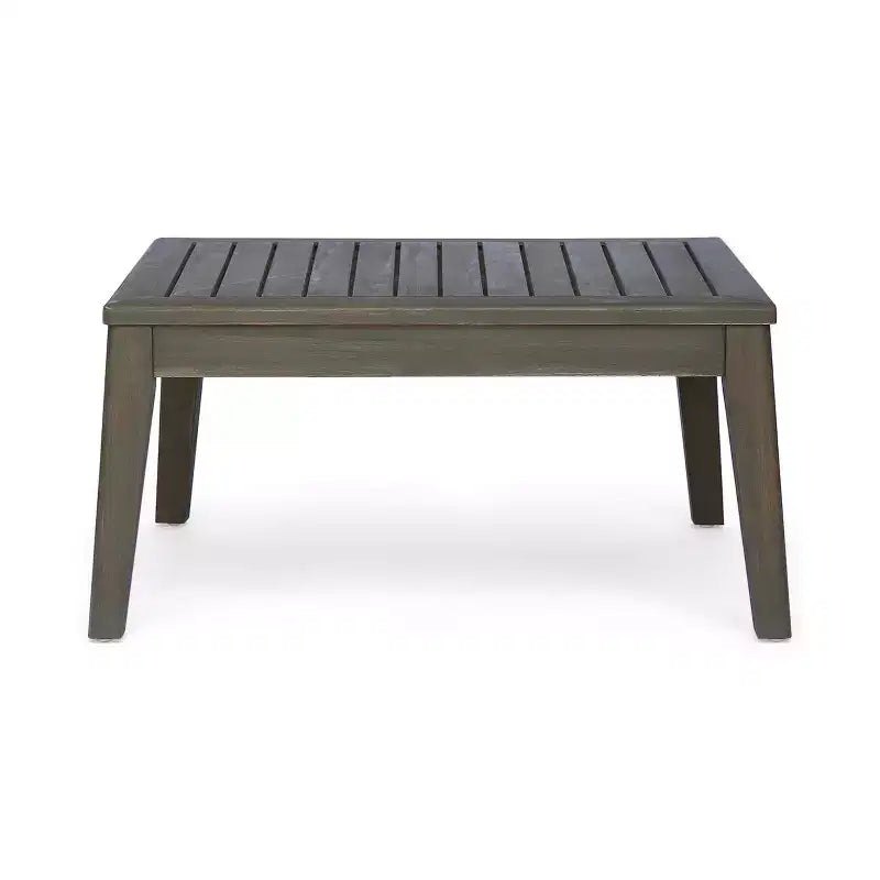 Christopher Knight Home Caelis Rustic 6 Piece Patio Acacia Wood Slatted Seating Set with Cushions