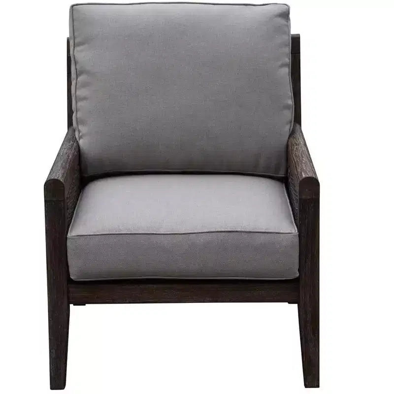 Courtyard Casual Bermuda FSC Teak 3 pc Seating Set Includes: Two Club Chairs and One Square End Table
