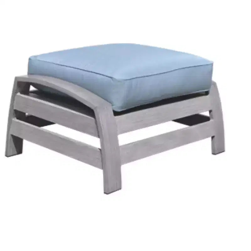 Courtyard Casual Cabo 2 pc Swivel Glider and Ottoman Set Aluminum Frame with Sunbrella Cushions