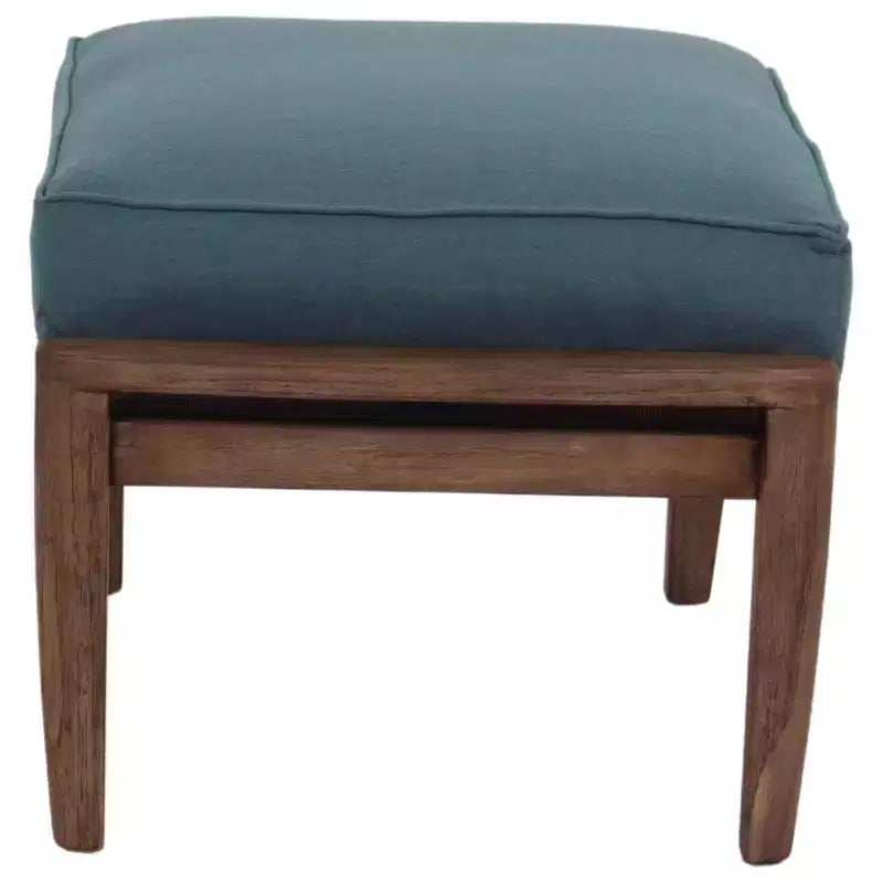 Courtyard Casual Avalon FSC Teak 2 pc Swivel Glider and Ottoman Set