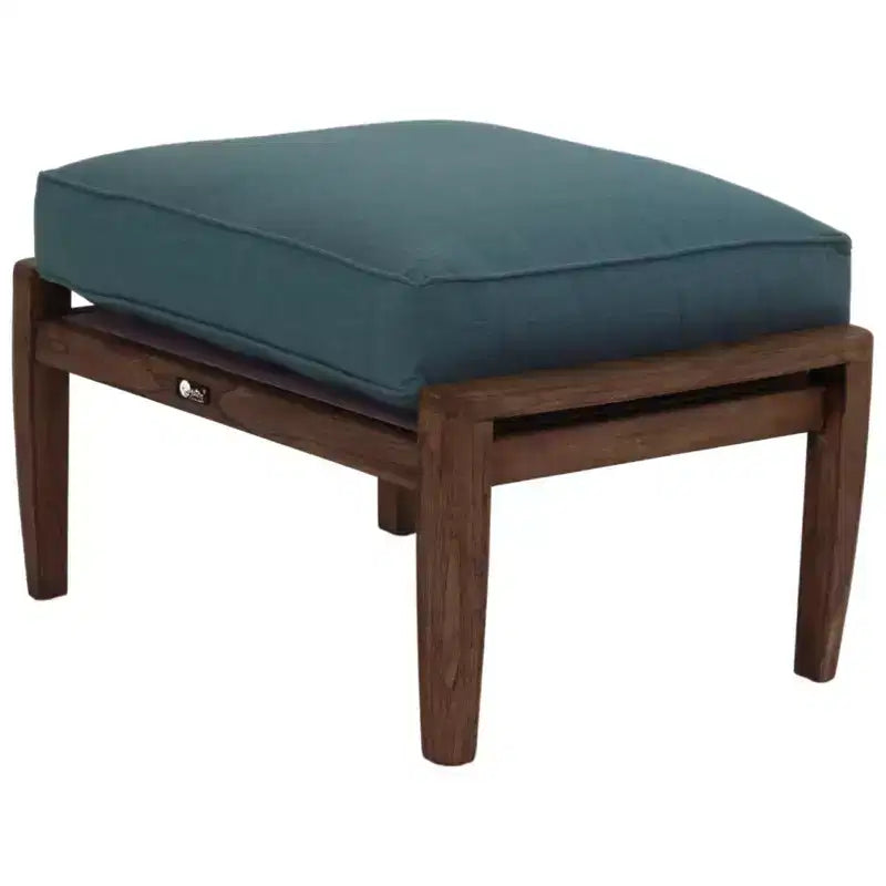 Courtyard Casual Avalon FSC Teak 2 pc Swivel Glider and Ottoman Set