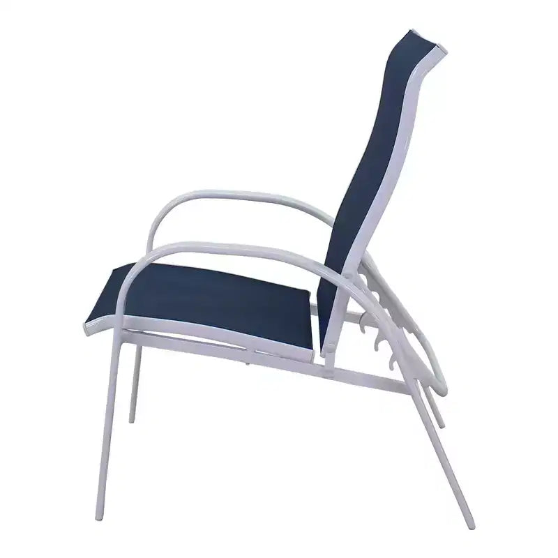 Courtyard Casual Santa Fe 3 pc Reclining Set Includes one 20 End Table and two Reclining Sling Chairs