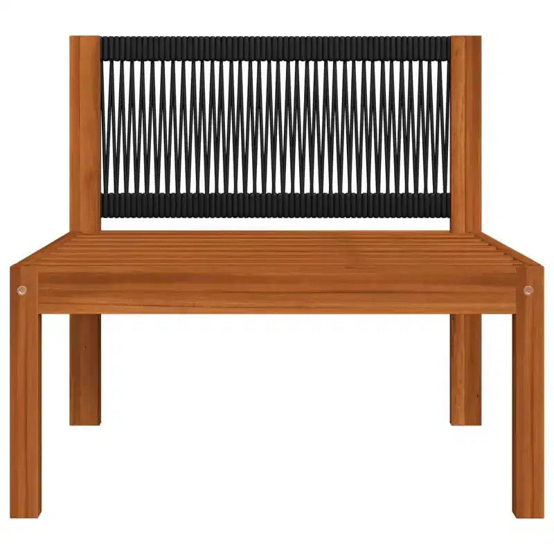 vidaXL 4 Piece Modern Patio Lounge Set - Cream Solid Acacia Wood with Comfortable Cushions - Timeless Design for Garden, Patio or Living Room