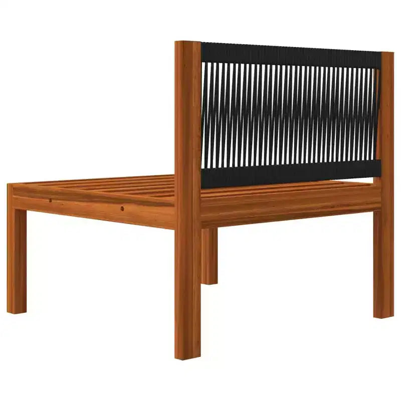 vidaXL 4 Piece Modern Patio Lounge Set - Cream Solid Acacia Wood with Comfortable Cushions - Timeless Design for Garden, Patio or Living Room