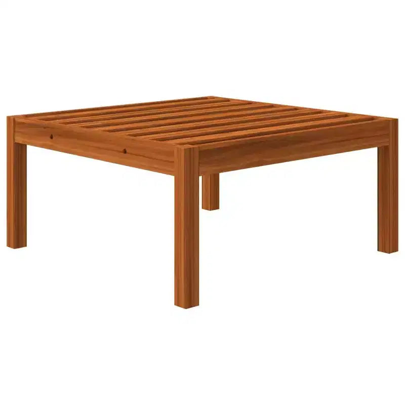 vidaXL 4 Piece Modern Patio Lounge Set - Cream Solid Acacia Wood with Comfortable Cushions - Timeless Design for Garden, Patio or Living Room