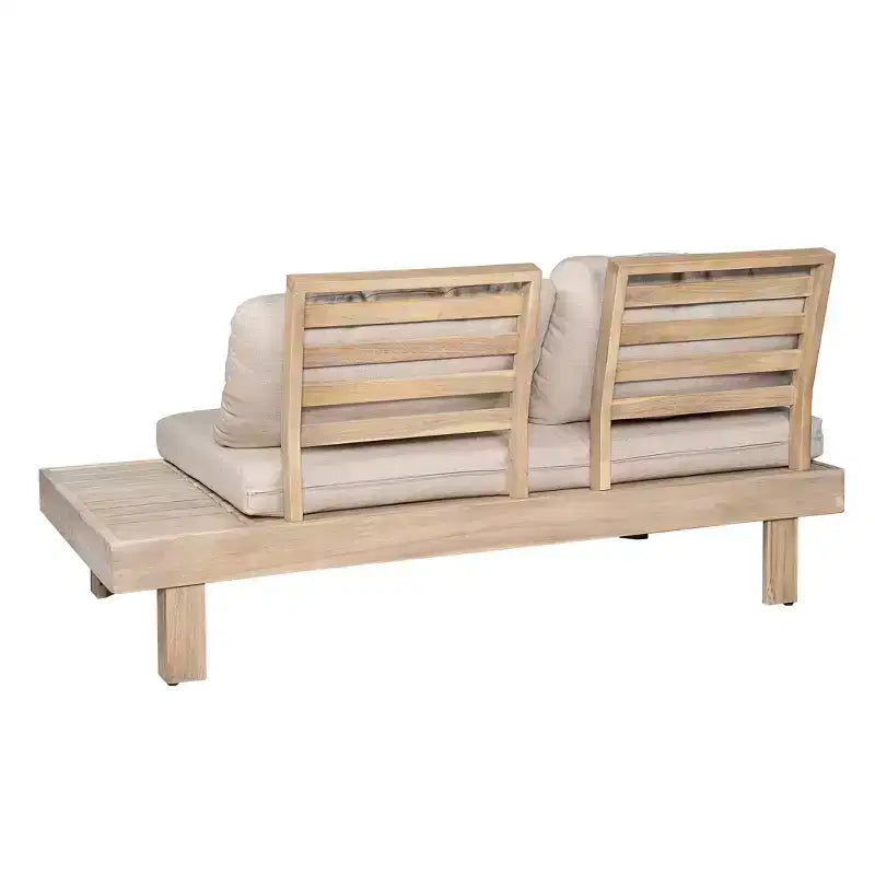 Christopher Knight Home Ysera Rustic 4 Piece Patio Acacia Wood Slatted Seating Set with Cushions
