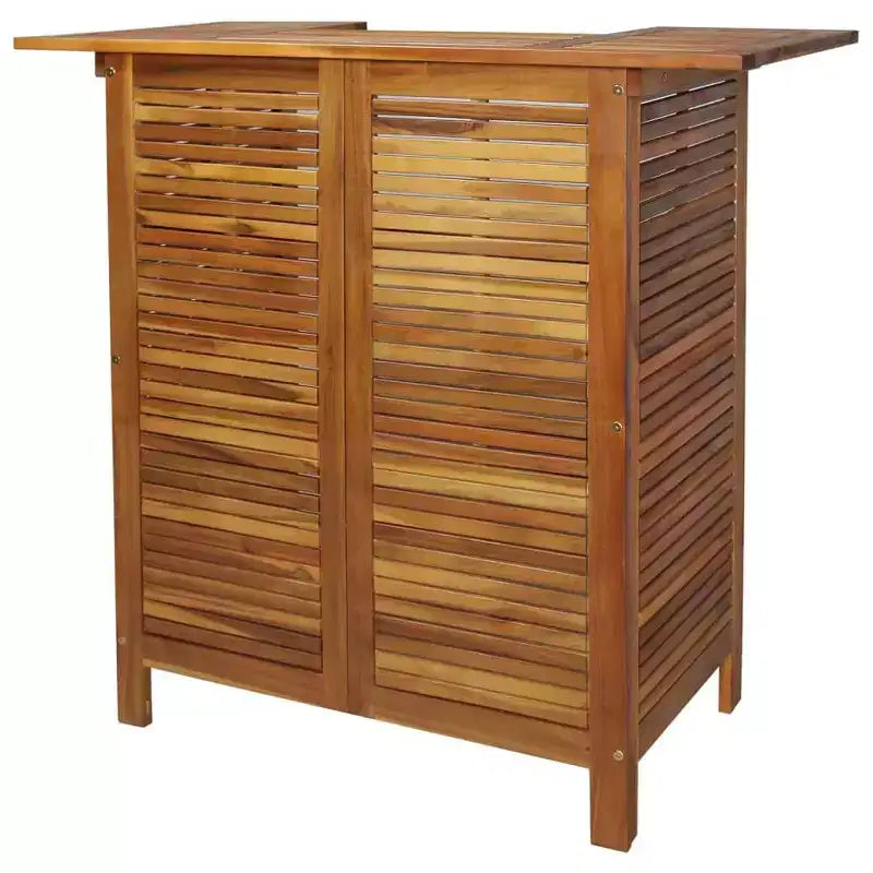 vidaXL Garden Bar Set Natural Wood Solid Acacia Wood Standard Footrest