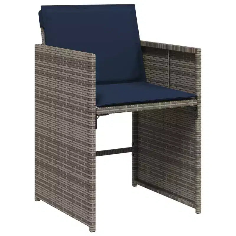 vidaXL Patio Dining Set Set of 12 Gray