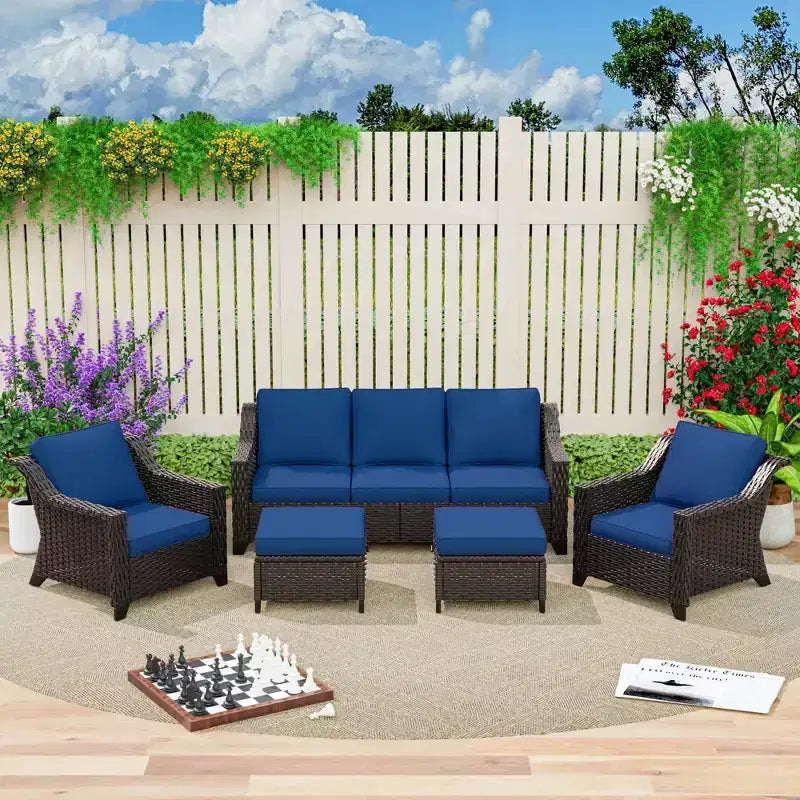UPTIOT 5-Piece Outdoor Conversation Set