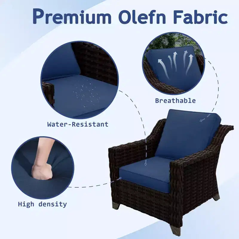 UPTIOT 5-Piece Outdoor Conversation Set