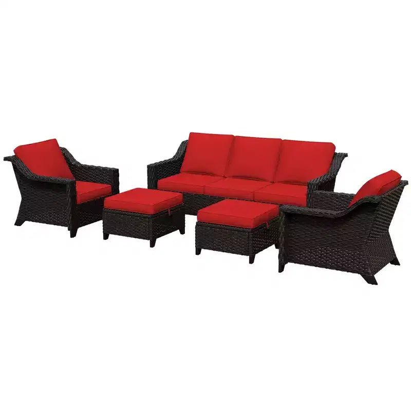 UPTIOT 5-Piece Outdoor Conversation Set