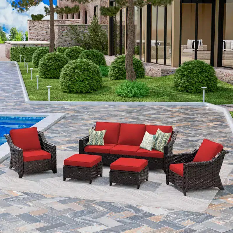 UPTIOT 5-Piece Outdoor Conversation Set