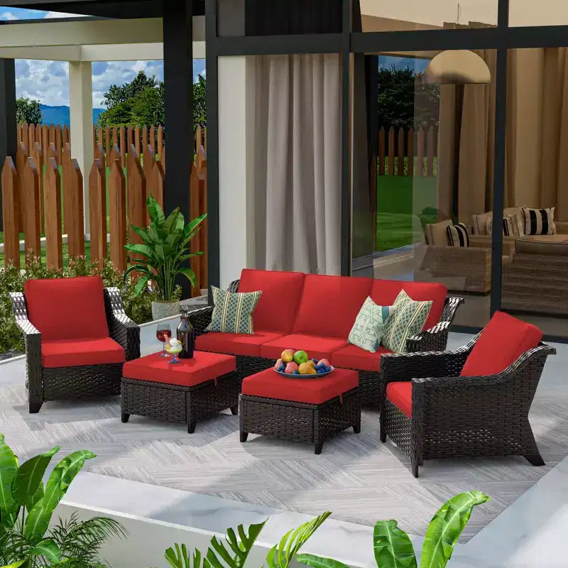 UPTIOT 5-Piece Outdoor Conversation Set