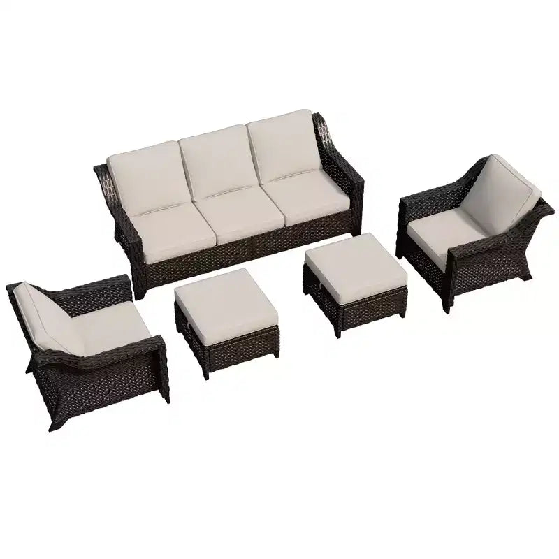 UPTIOT 5-Piece Outdoor Conversation Set