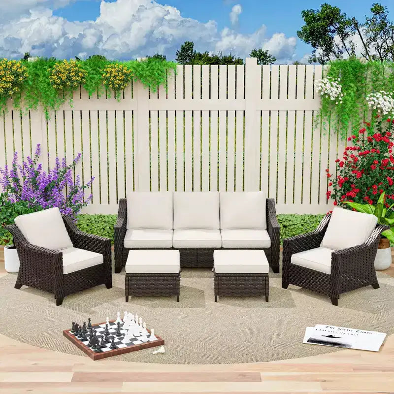 UPTIOT 5-Piece Outdoor Conversation Set