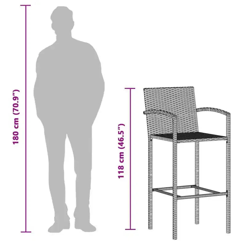 vidaXL Garden Bar Set