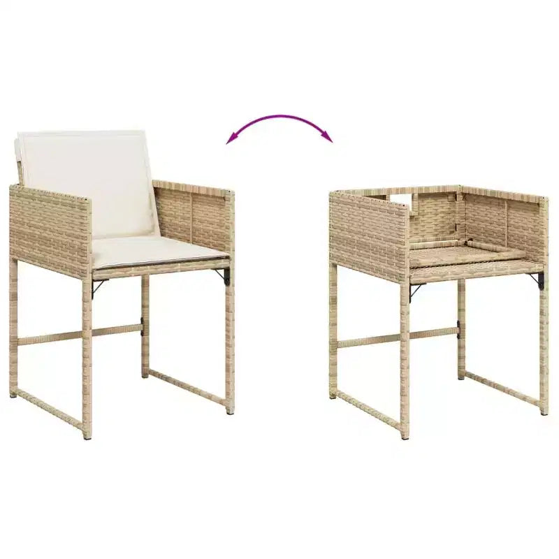 vidaXL Outdoor Dining Set with Cushions in Various Colors