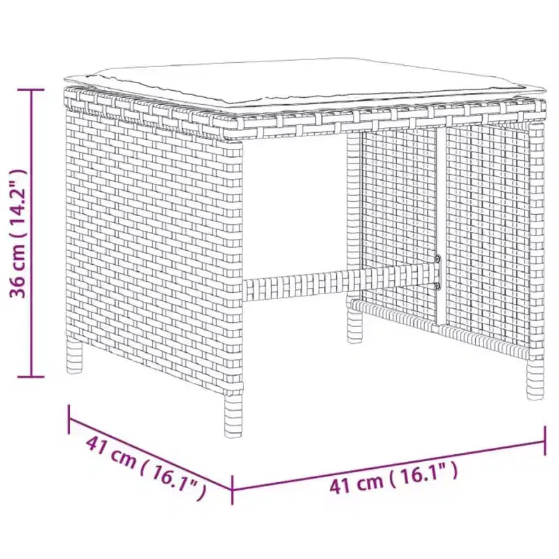 vidaXL Outdoor Dining Set with Cushions in Various Colors