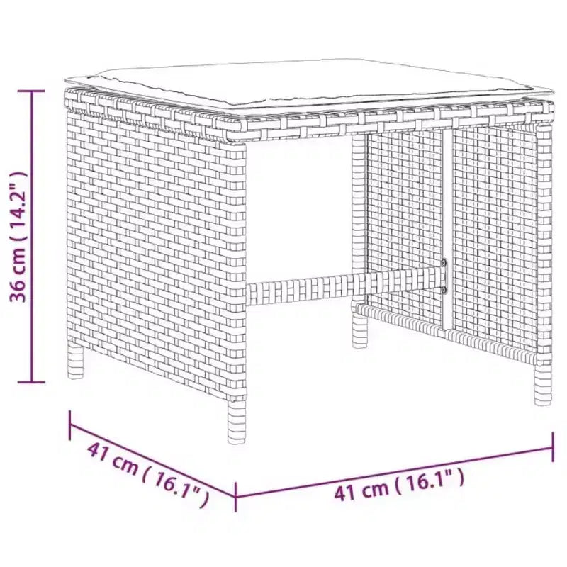 vidaXL Outdoor Dining Set with Cushions in Various Colors