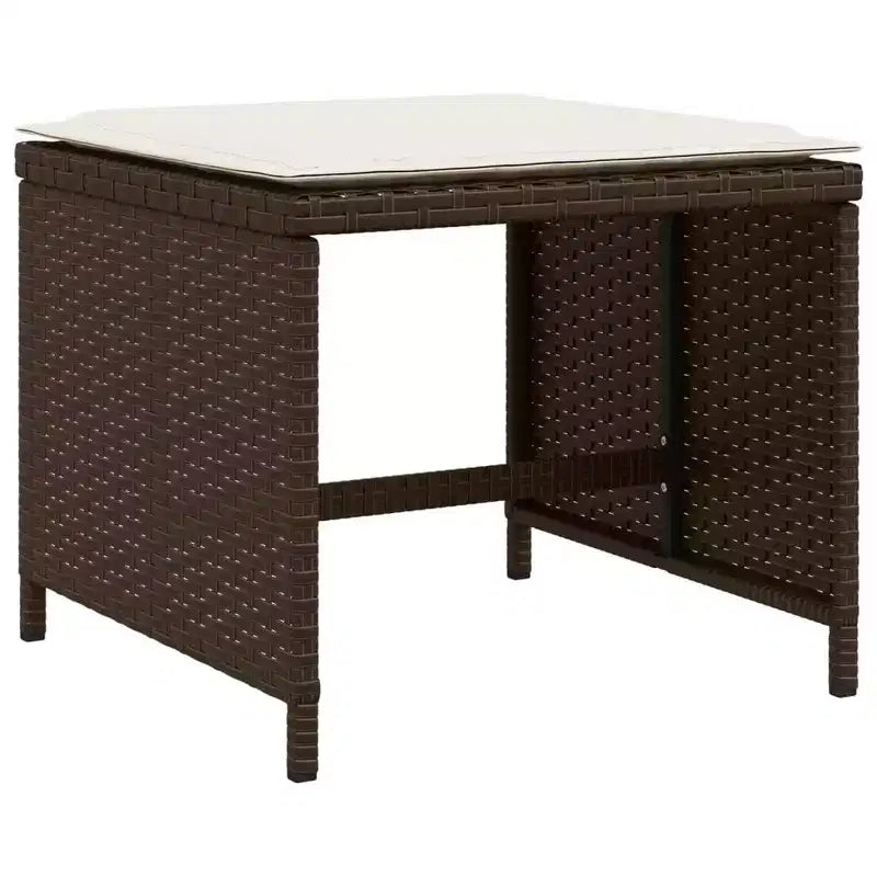 vidaXL Outdoor Dining Set with Cushions in Various Colors