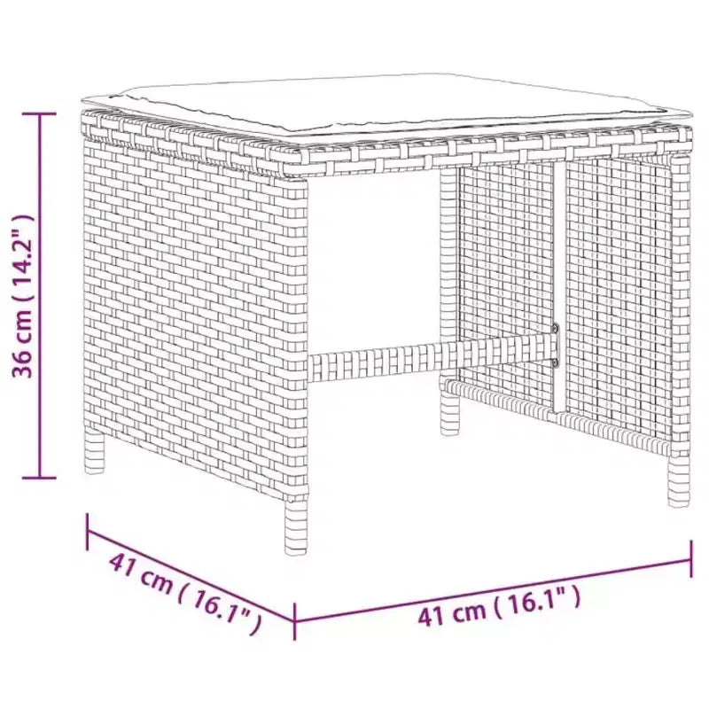 vidaXL Outdoor Dining Set with Cushions in Various Colors