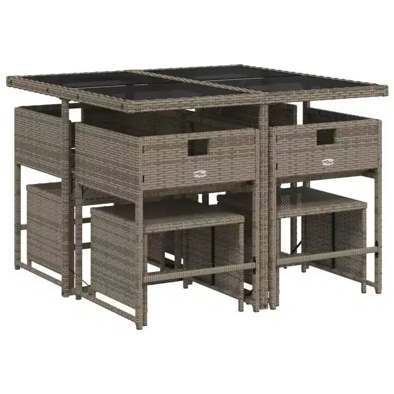 vidaXL Outdoor Dining Set with Cushions in Various Colors