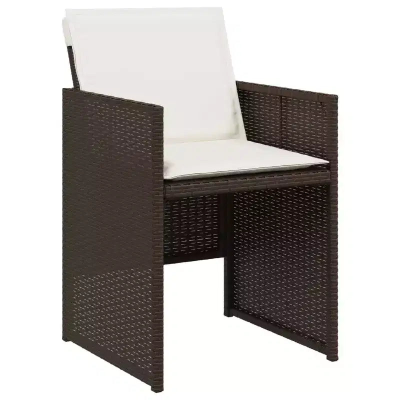 vidaXL Outdoor Dining Set with Removable Cushions in Multiple Colors
