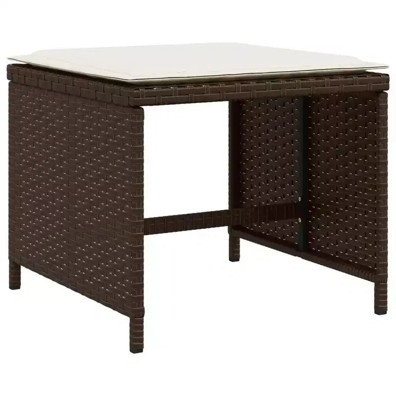 vidaXL Outdoor Dining Set with Removable Cushions in Multiple Colors