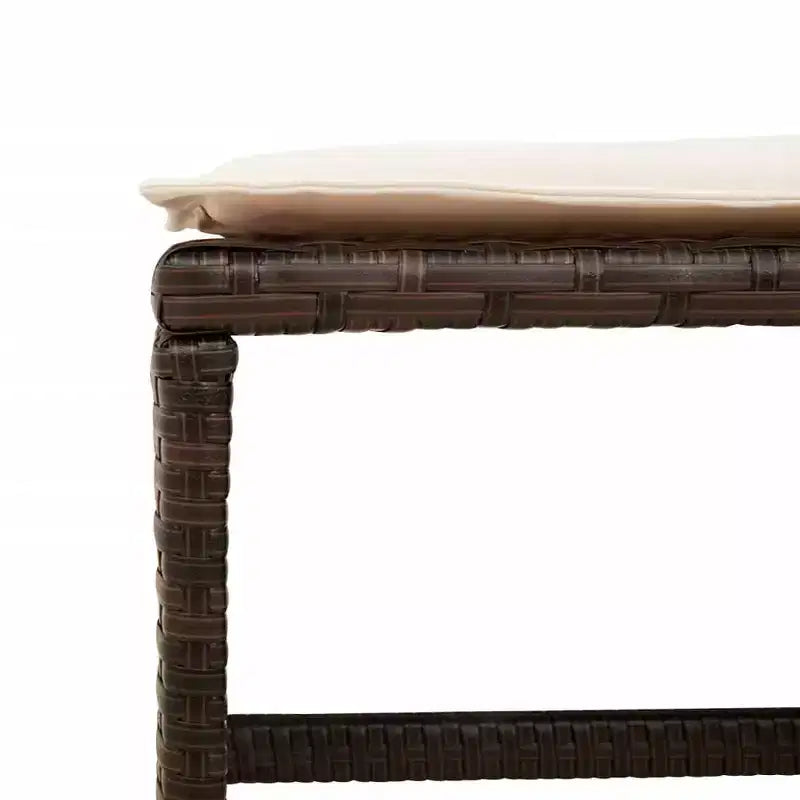 vidaXL Outdoor Dining Set with Removable Cushions in Multiple Colors