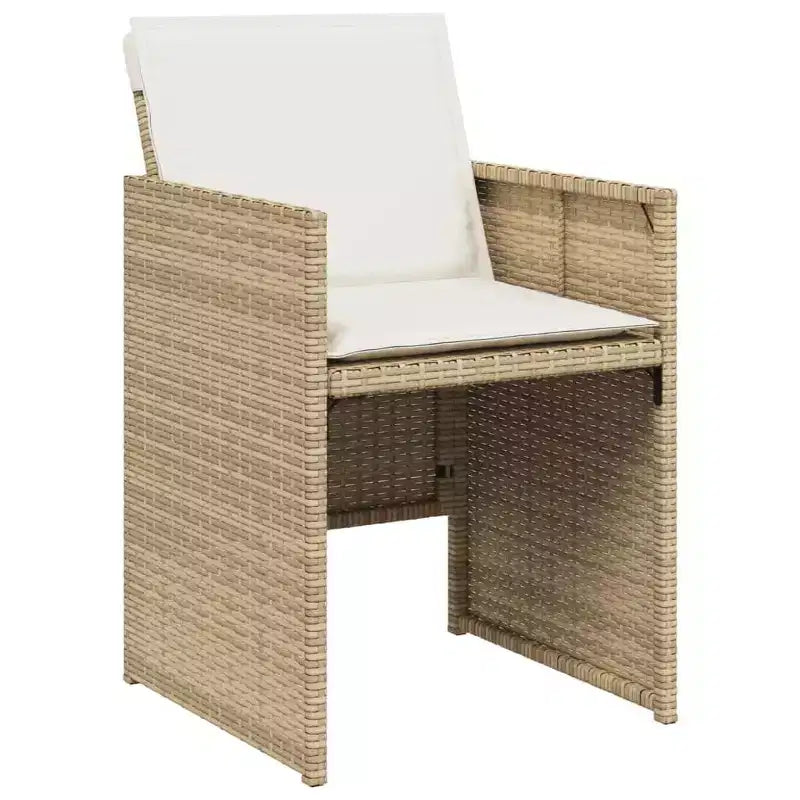 vidaXL Outdoor Dining Set with Removable Cushions in Multiple Colors