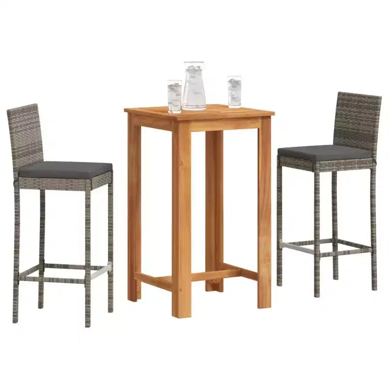vidaXL Outdoor Bar Table and Stools Set and Options