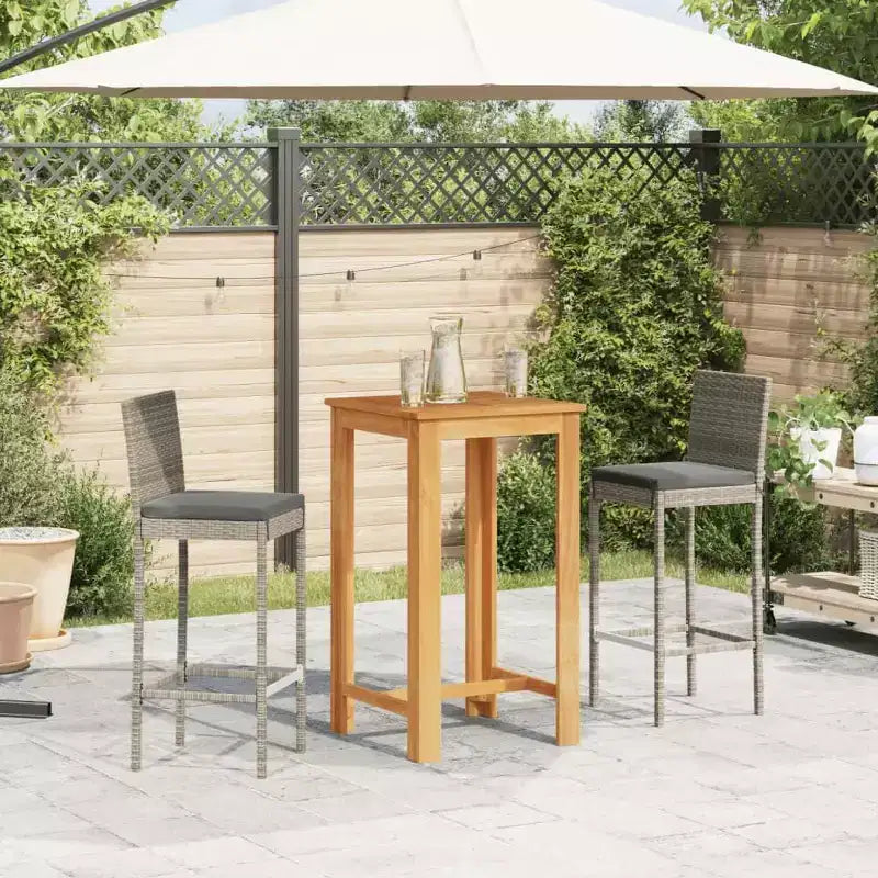vidaXL Outdoor Bar Table and Stools Set and Options