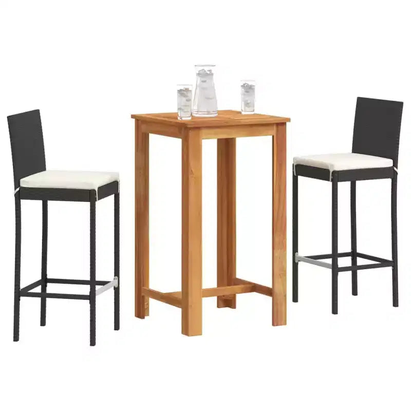 vidaXL Outdoor Bar Table and Stools Set and Options