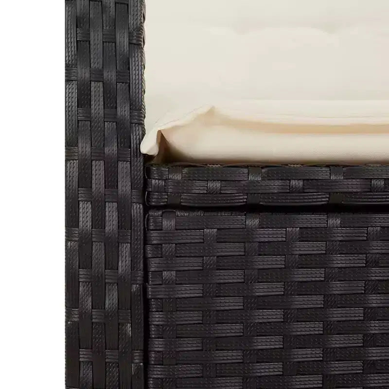 vidaXL Stylish Outdoor Dining Set with Cushions in Rattan