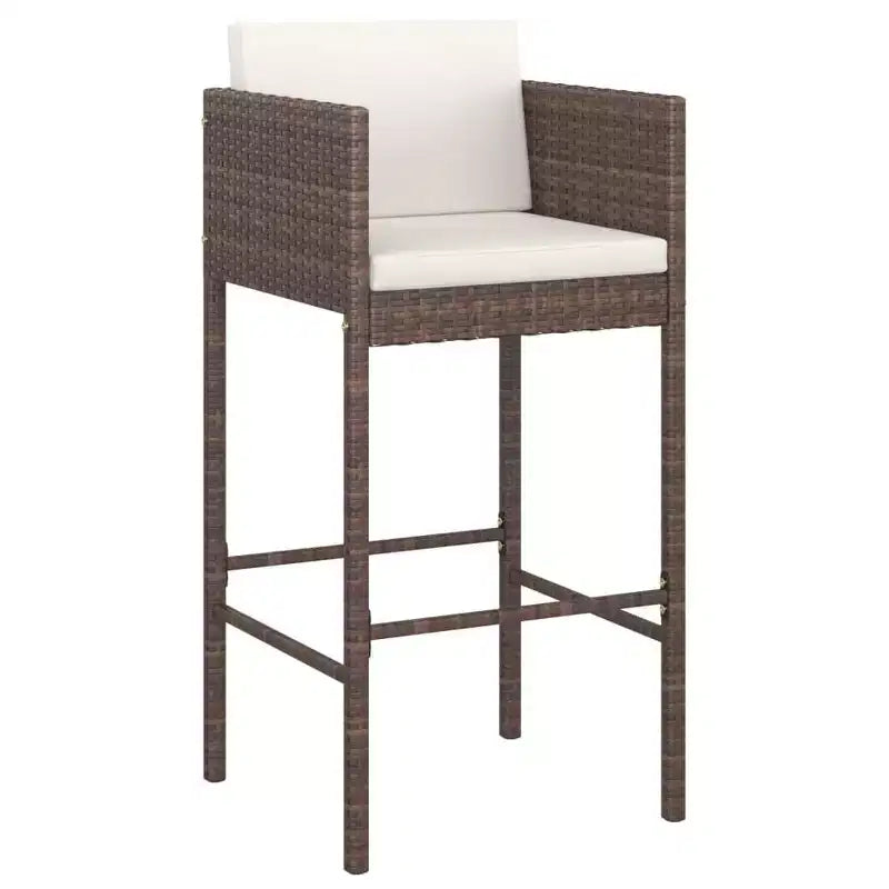 vidaXL Modern Outdoor Garden Bar Set with Cushions in Various Colors