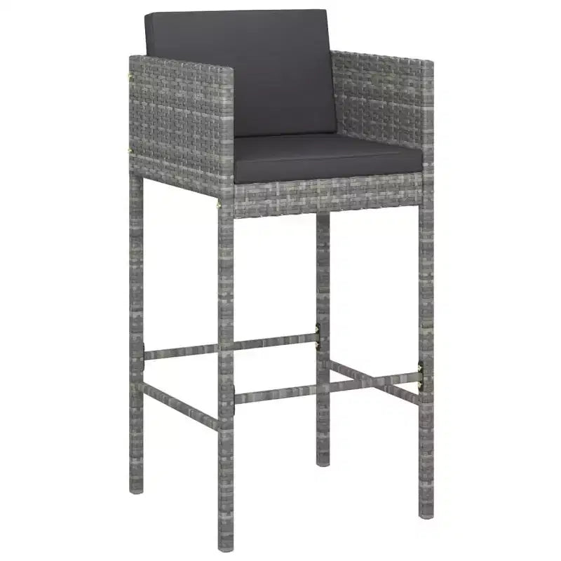 vidaXL Modern Outdoor Garden Bar Set with Cushions in Various Colors