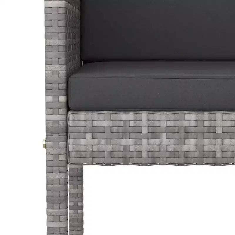 vidaXL Modern Outdoor Garden Bar Set with Cushions in Various Colors