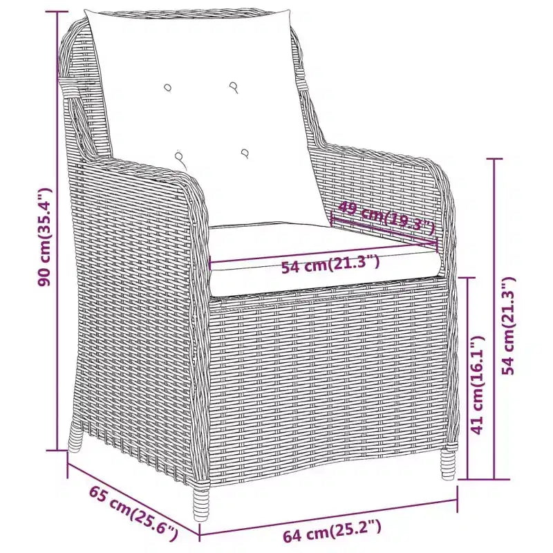 vidaXL Garden Dining Set
