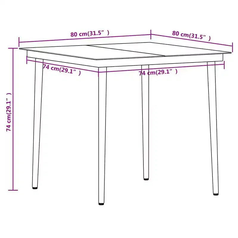 vidaXL Garden Dining Set
