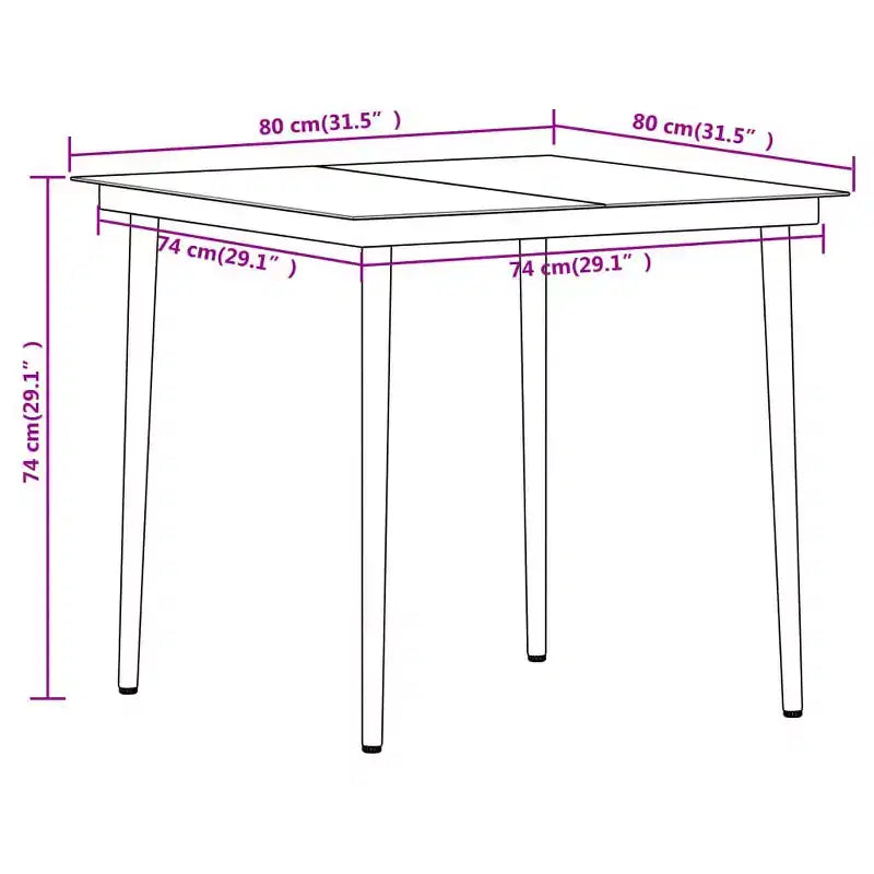 vidaXL Garden Dining Set